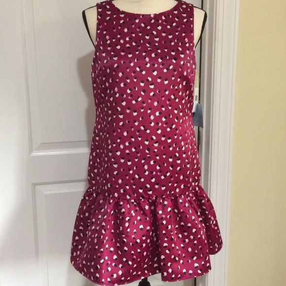 Cynthia Steffe Drop Waist Plum Dress - Picture 2 of 7